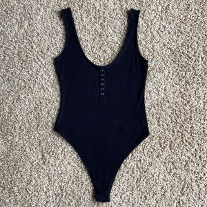 Black Tank Bodysuit